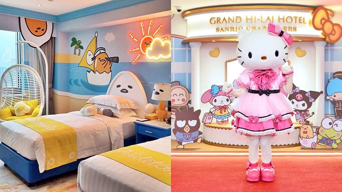 Hello Kitty控必衝!整層18間三麗鷗主題房,全台首見蛋黃哥、美樂蒂飯店設計