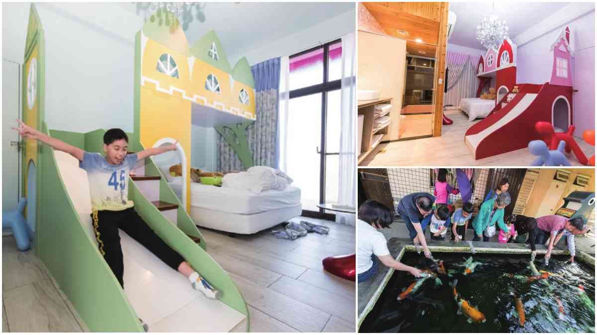 入住就玩翻!宜蘭民宿「溜滑梯+湯屋」搬進房,「餵魚喝奶」試過都喊再1次
