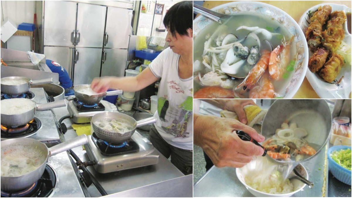 忙到1次煮5鍋!台南4.1星「澎湃海鮮粥」塞滿5種海鮮,老饕必點特製蝦捲