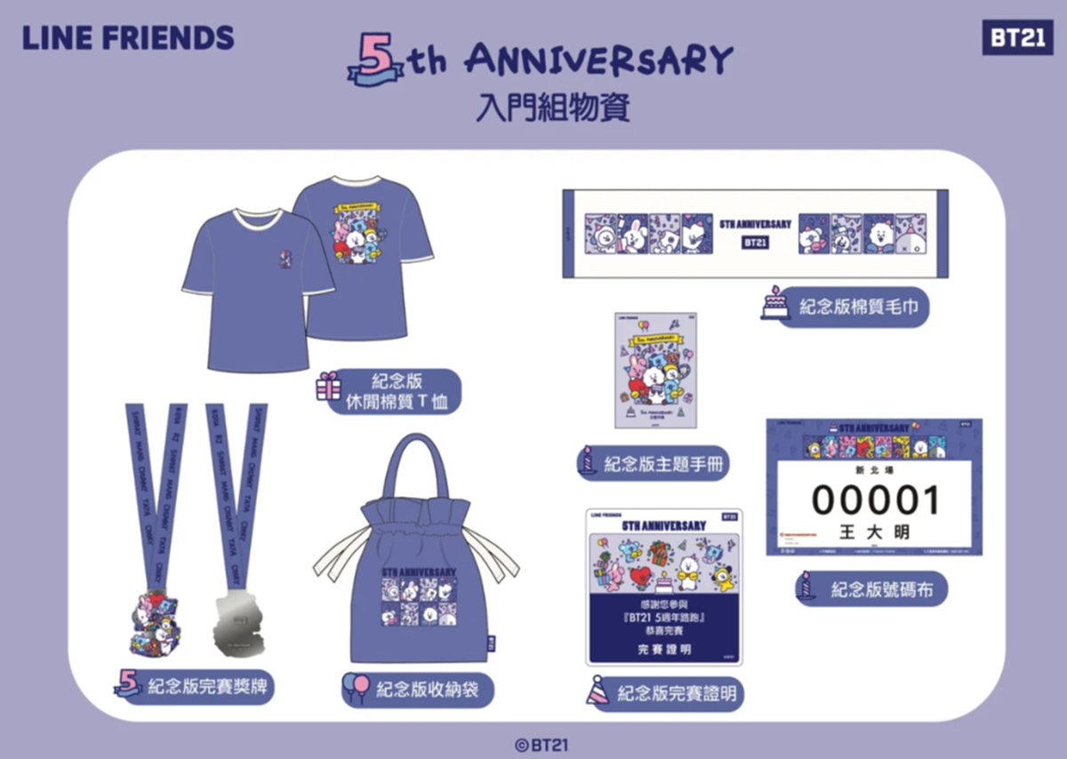 阿米跟上!「宇宙明星BT21路跑」全台4場開放報名,早鳥禮、集資包搶先看 阿米跟上!「宇宙明星BT21路跑」全台4場開放報名,早鳥禮、集資包搶先看
