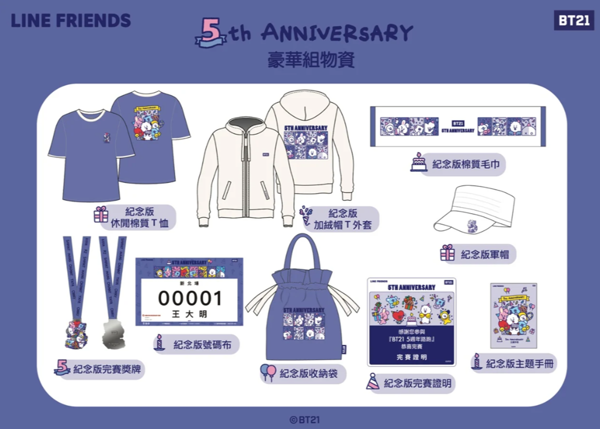 阿米跟上!「宇宙明星BT21路跑」全台4場開放報名,早鳥禮、集資包搶先看 阿米跟上!「宇宙明星BT21路跑」全台4場開放報名,早鳥禮、集資包搶先看