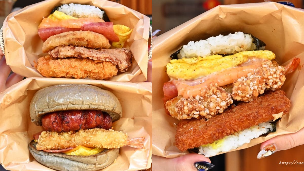料多到滿出來!比日本還浮誇「巨大沖繩飯糰」1次嗑4種肉,網推空腹再去吃