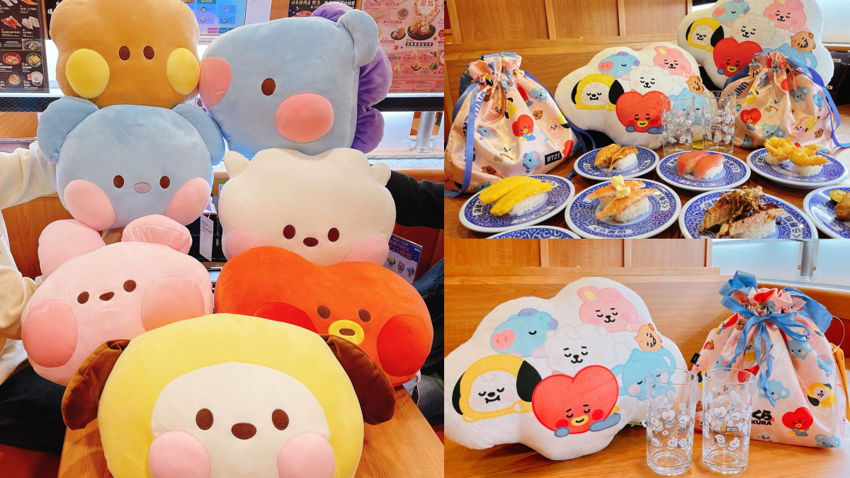 阿米們暴動!藏壽司第二彈「BT21頭型抱枕+零錢包」免費送,再抽超萌束口袋