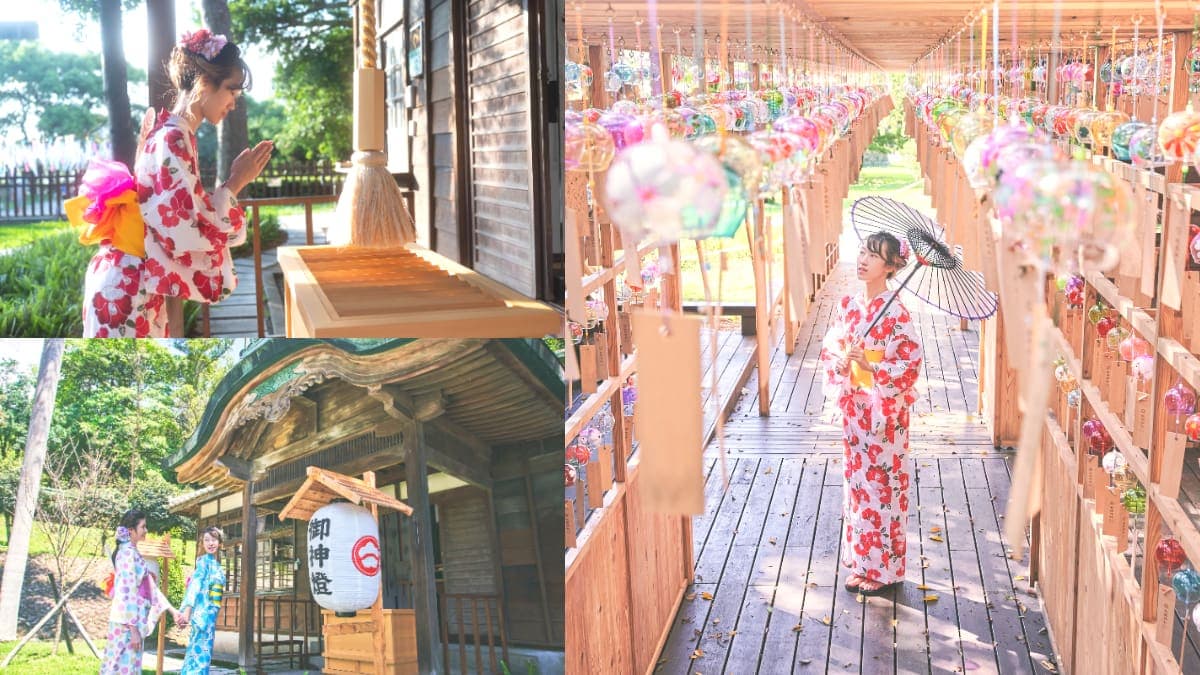 打卡繽紛風鈴迴廊、繪馬牆!衝桃園神社體驗「日式祈福參拜」,再逛假日市集