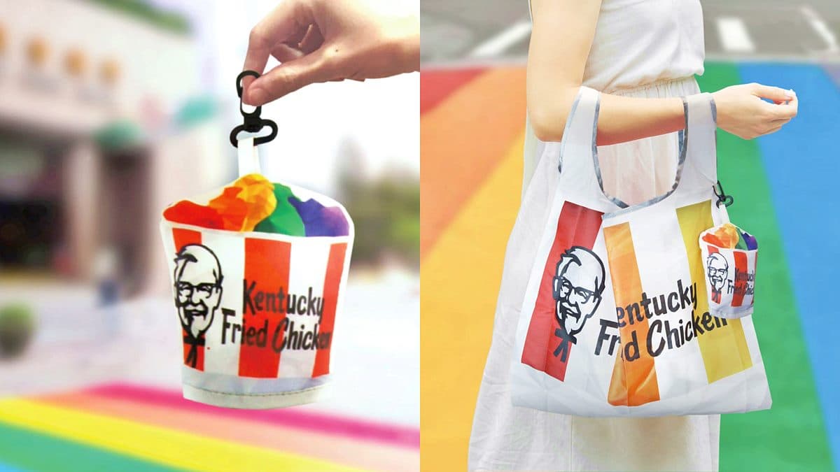 就是明天!肯德基免費爽拿「KFC彩虹環保提袋」,可愛吊飾展開變成彩虹配件