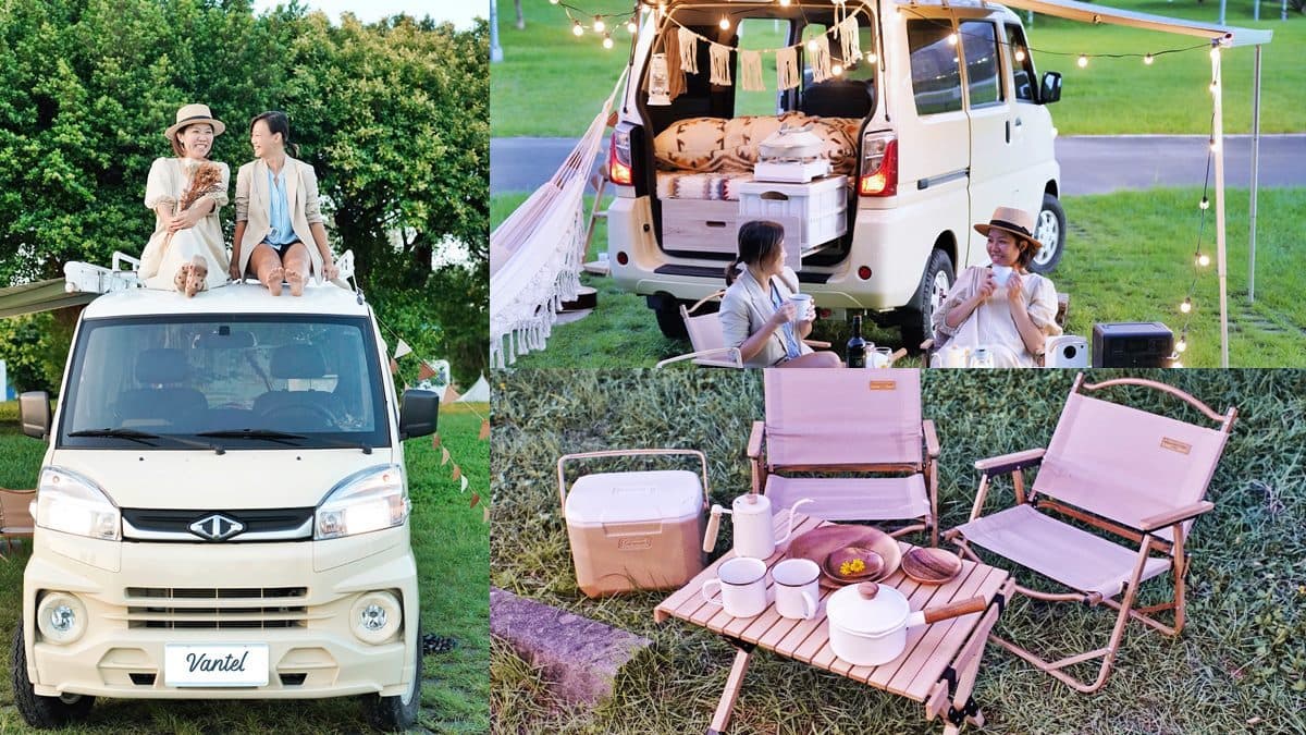會移動的網美飯店!超狂露營車20多樣配件可用,韓國鍋具、日本餐具全都款便便