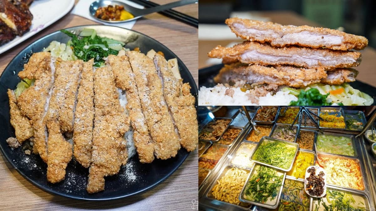 排骨大到看不到飯!「老字號排骨飯」百元內吃超飽,還能自選配菜在地人狂推