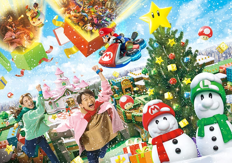 日本環球影城「全球最閃亮耶誕樹」衝了!睽違3年回歸,最夯瑪利歐變雪人 日本環球影城「全球最閃亮耶誕樹」衝了!睽違3年回歸,最夯瑪利歐變雪人