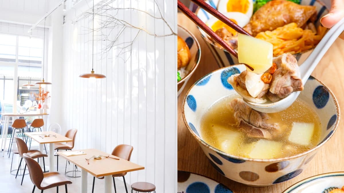 台南最美雞湯店!「韓風店面」賣百元台式美味,加碼當歸養生湯免費喝到飽