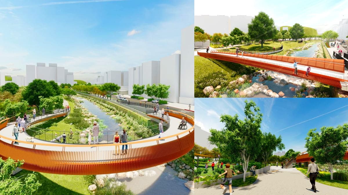 北投人好期待!磺港溪全新「生態親水公園」正式開工,未來散步環形空中步道