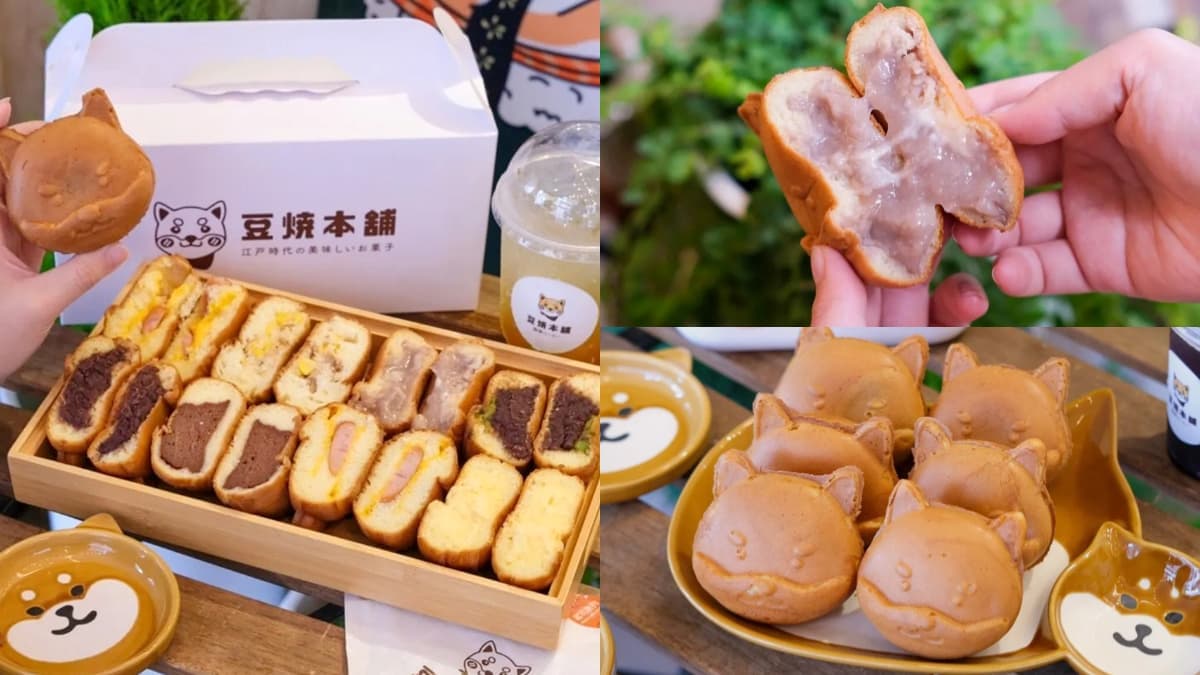 Q萌柴犬變身雞蛋糕!衝台中打卡IG暴紅柴犬燒,先搶芋頭、奶油口味一咬爆餡