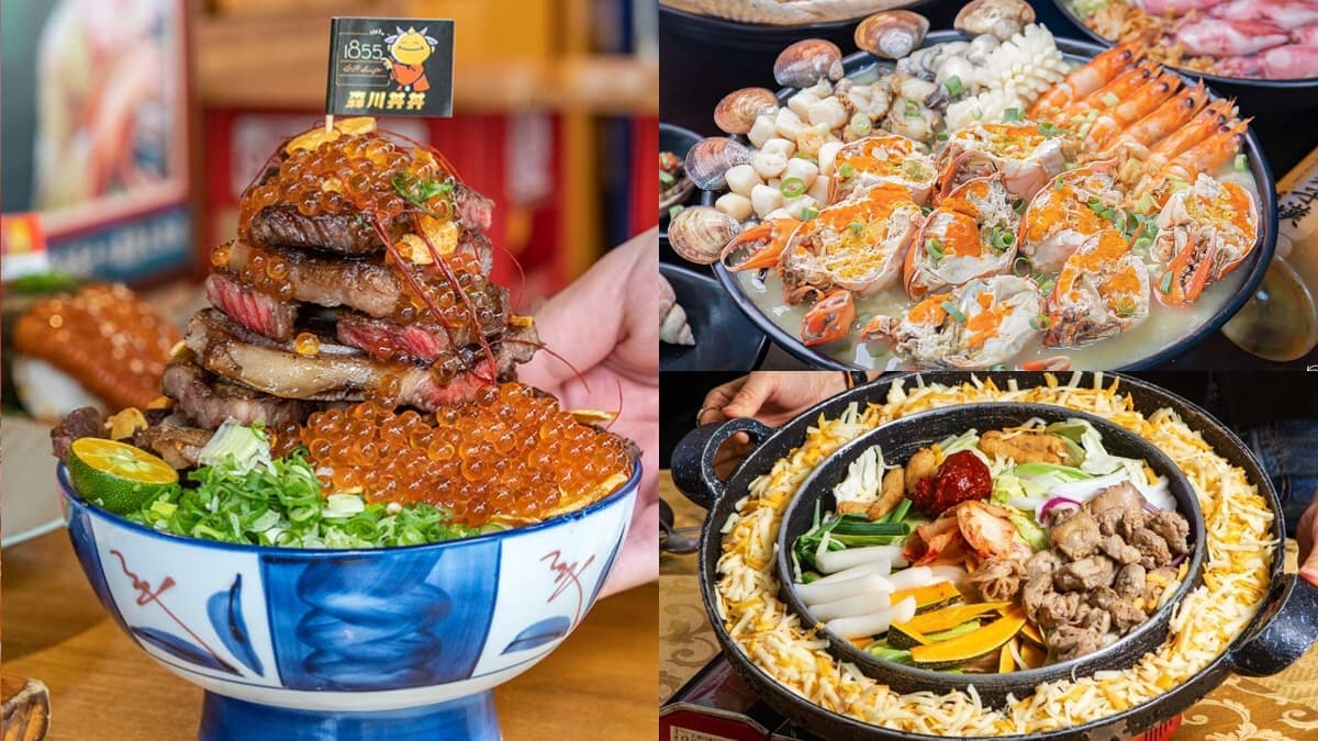 老闆不計成本啦!6家好評爆量系美食:紅蟳痛風粥、101海鮮塔、鮭魚卵瀑布