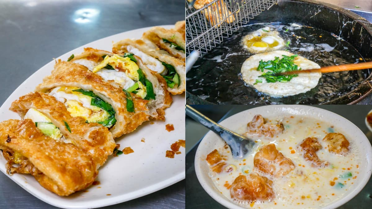 老饕激推台北最好吃!現擀現炸「韭菜炸蛋餅」飄香60年,滿料鹹豆漿也必點