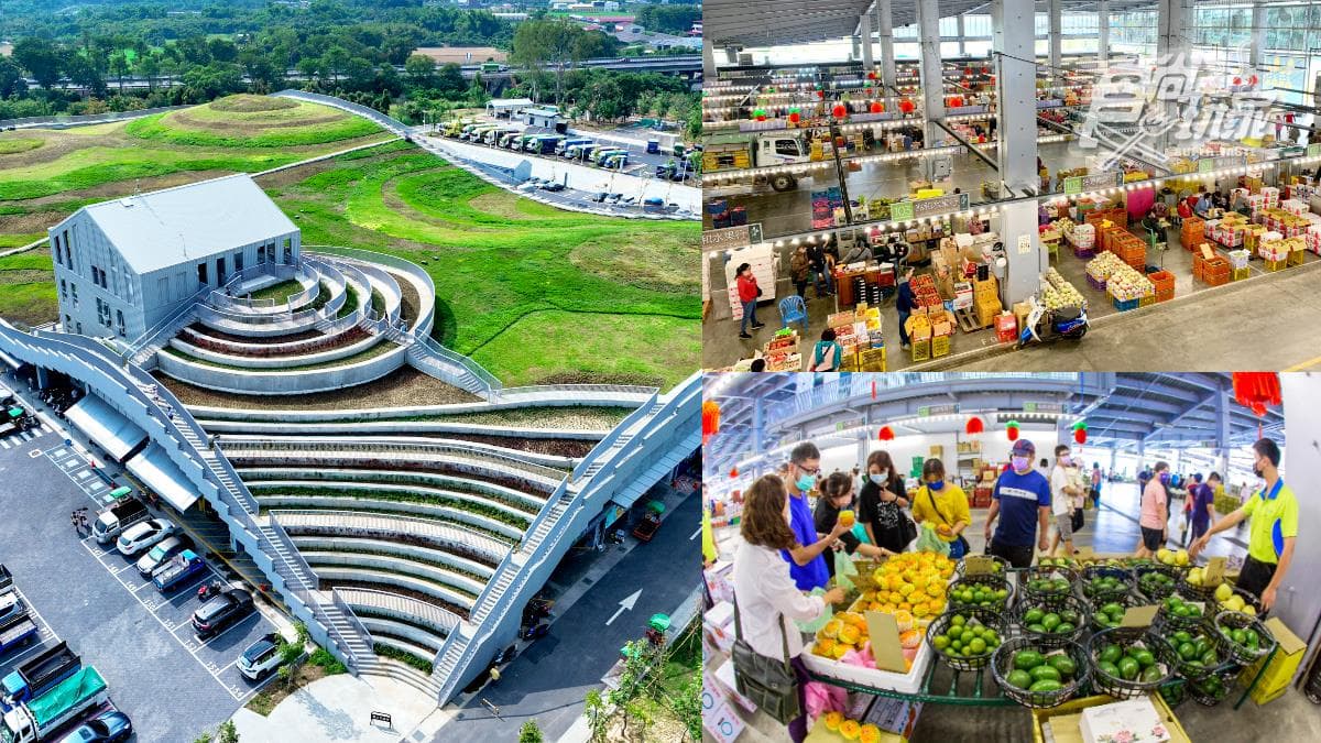 【新開店】開箱「全台最美菜市場」!美拍「波浪梯田」屋頂、爽逛162個蔬果攤