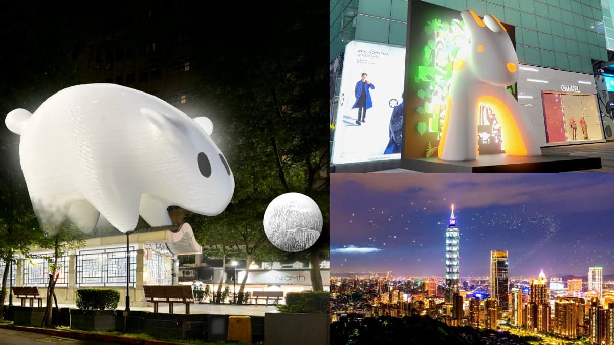 巨萌「光兔」出捷運站就能拍!「2023台灣燈會」在台北,東區16座大型裝置曝