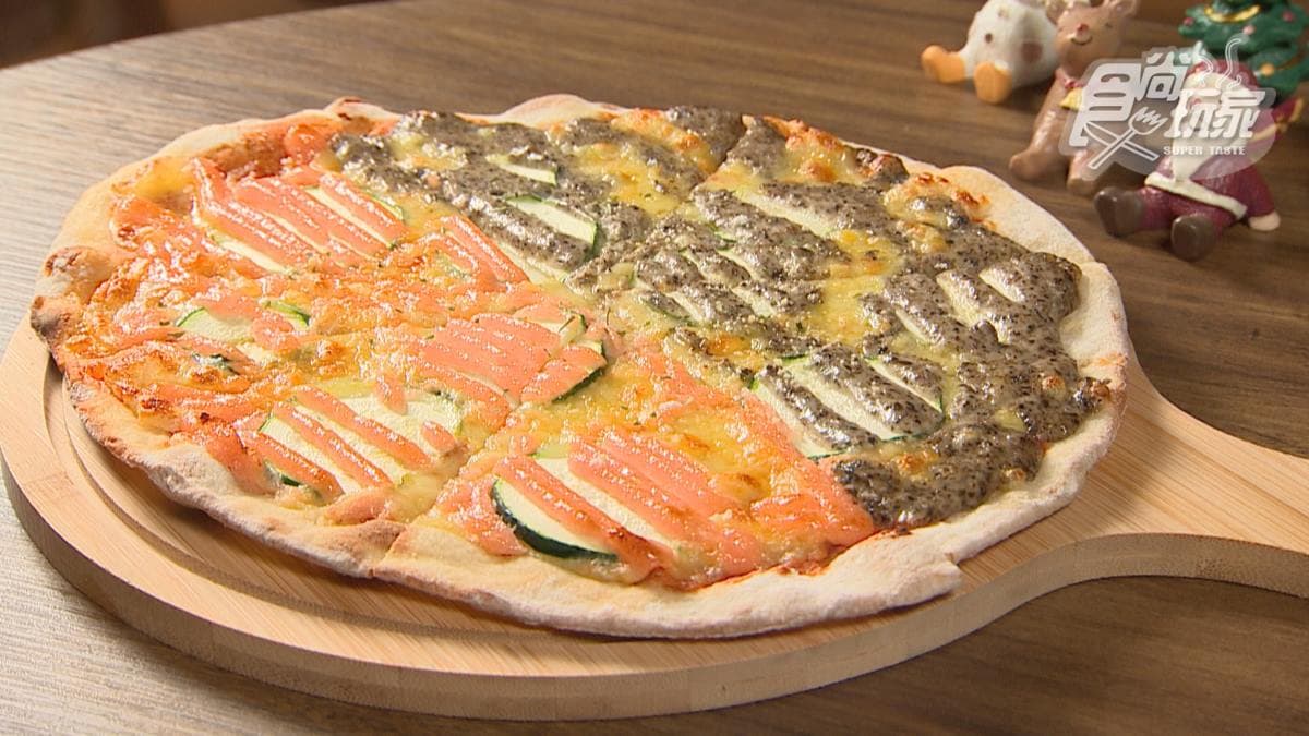 藏身板橋社區!獨特「櫛瓜披薩」餅皮Q彈帶勁,再搭爆量起司、松露醬超邪惡