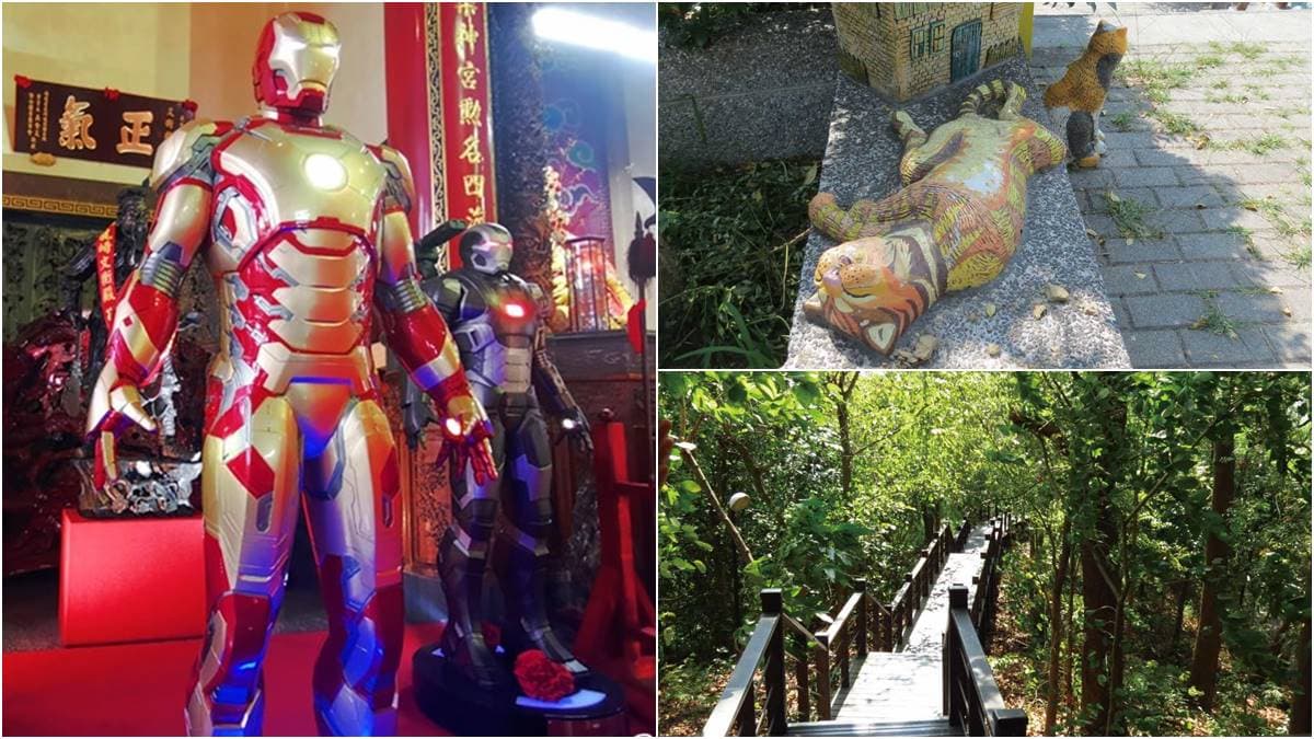 打卡全台唯一「漫威廟」!順遊台南龍崎3亮點:最美燈節開逛、喵皇階梯