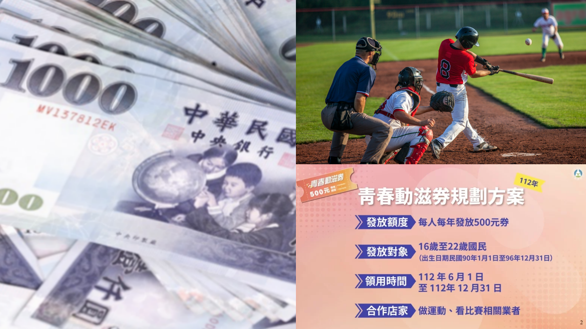 每年免費領500元!「青春動滋券」1族群搶拿,登記、使用規範一次看