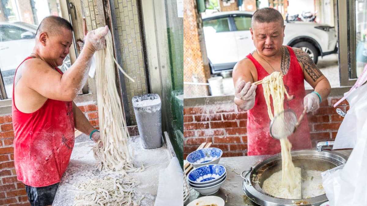 早上8點就客滿!台中人最愛「現拉手擀麵」雨天撐傘也要排,蒜香濃郁太誘人 早上8點就客滿!台中人最愛「現拉手擀麵」雨天撐傘也要排,蒜香濃郁太誘人