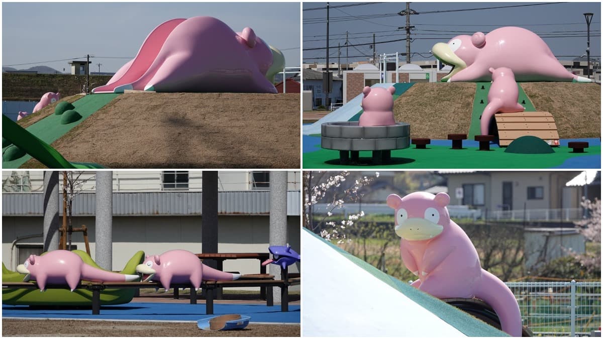 免費入園!超萌粉色「呆呆獸公園」新開幕,攀爬區、尾巴溜滑梯好玩又好拍
