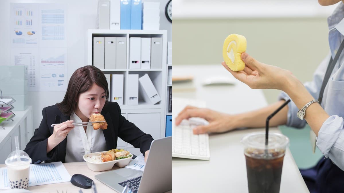 上班這樣吃午餐?小心「便當配電腦」、一群同事邊聊邊吃,你會「愈吃愈肥」