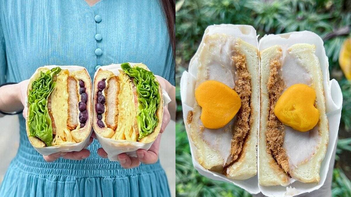 一口咬不下!台北「爆餡三明治」天天排爆,塞滿芋泥+肉鬆+愛心鹹蛋黃超誘人