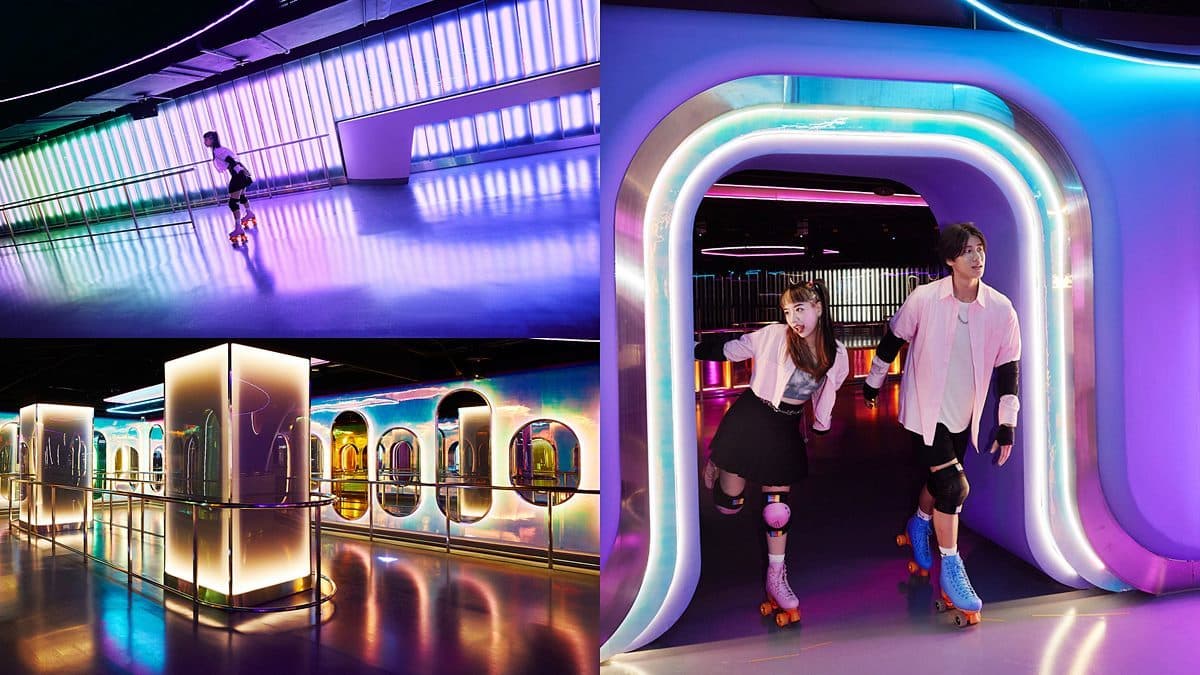 【新開店】台北小巨蛋「迷幻太空」滑輪場!美式復古冰宮,450坪場景超好拍