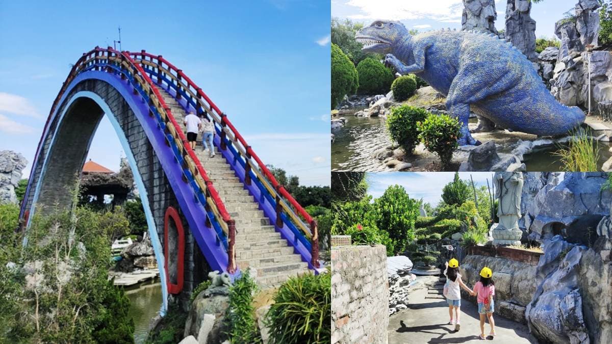 全台最大「寺廟主題公園」在這!破6000坪宛如大型迷宮,免費美拍彩虹彎橋