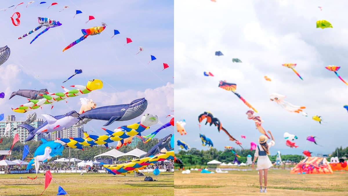 只有2天!「2023新竹風箏節」鯨魚、魚尾獅超萌升空,晚上免費拍夜光風箏秀