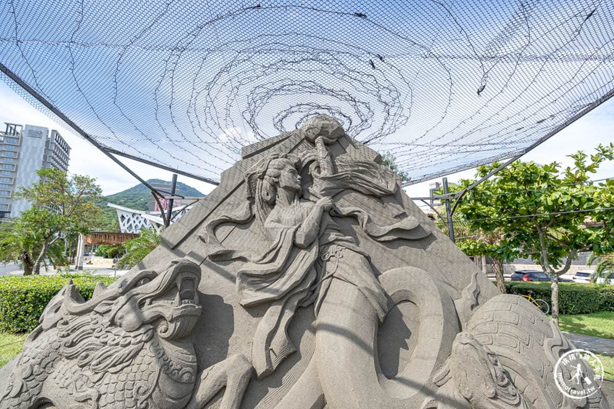 桃太郎、埃及法老現身!「2023八里沙雕展」免費拍16座神話作品,再賞光雕秀 桃太郎、埃及法老現身!「2023八里沙雕展」免費拍16座神話作品,再賞光雕秀