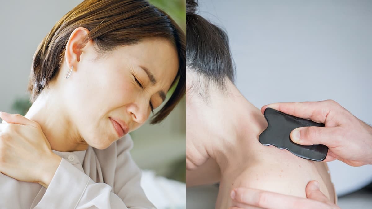 上班族毛病「刮痧」來救!治療師示範:落枕、睡不好,刮「這些」部位有效