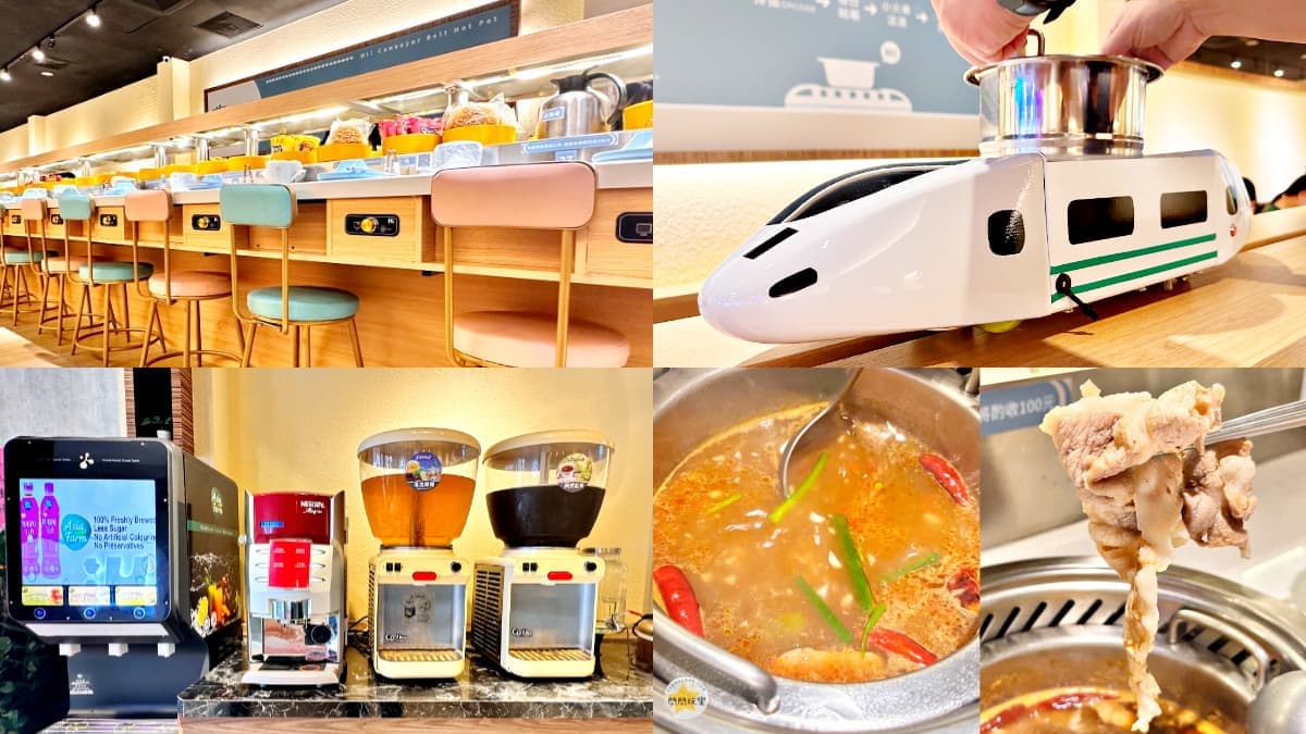 【新開店】298元「迴轉火鍋」吃到飽!128種菜色、自助吧無限吃,免收服務費