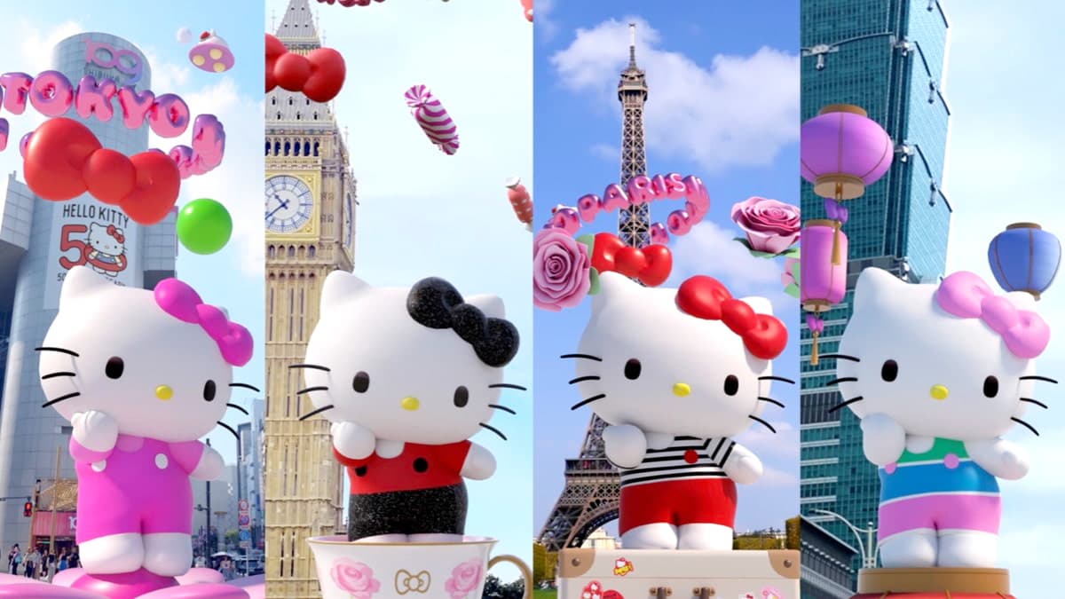 Hello Kitty現身101!全新50週年「AR濾鏡」免費下載,5大城市看Kitty跳舞
