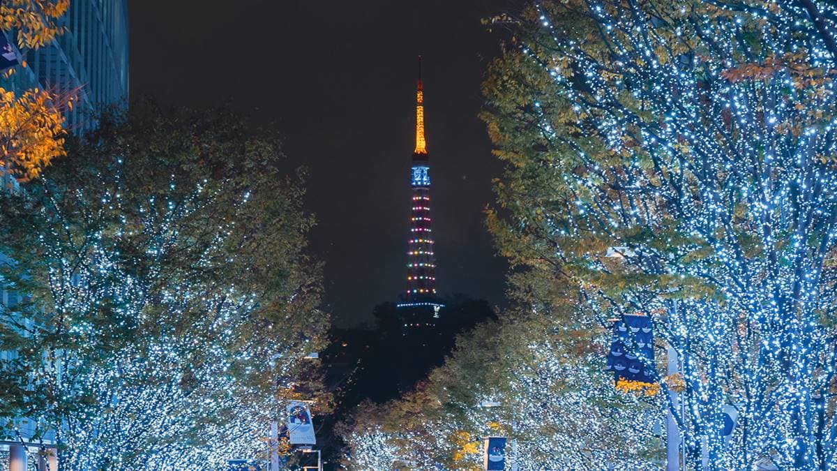 美到像拍日劇!冬季限定「東京最美聖誕點燈」,80萬顆燈海搭東京鐵塔拍爆