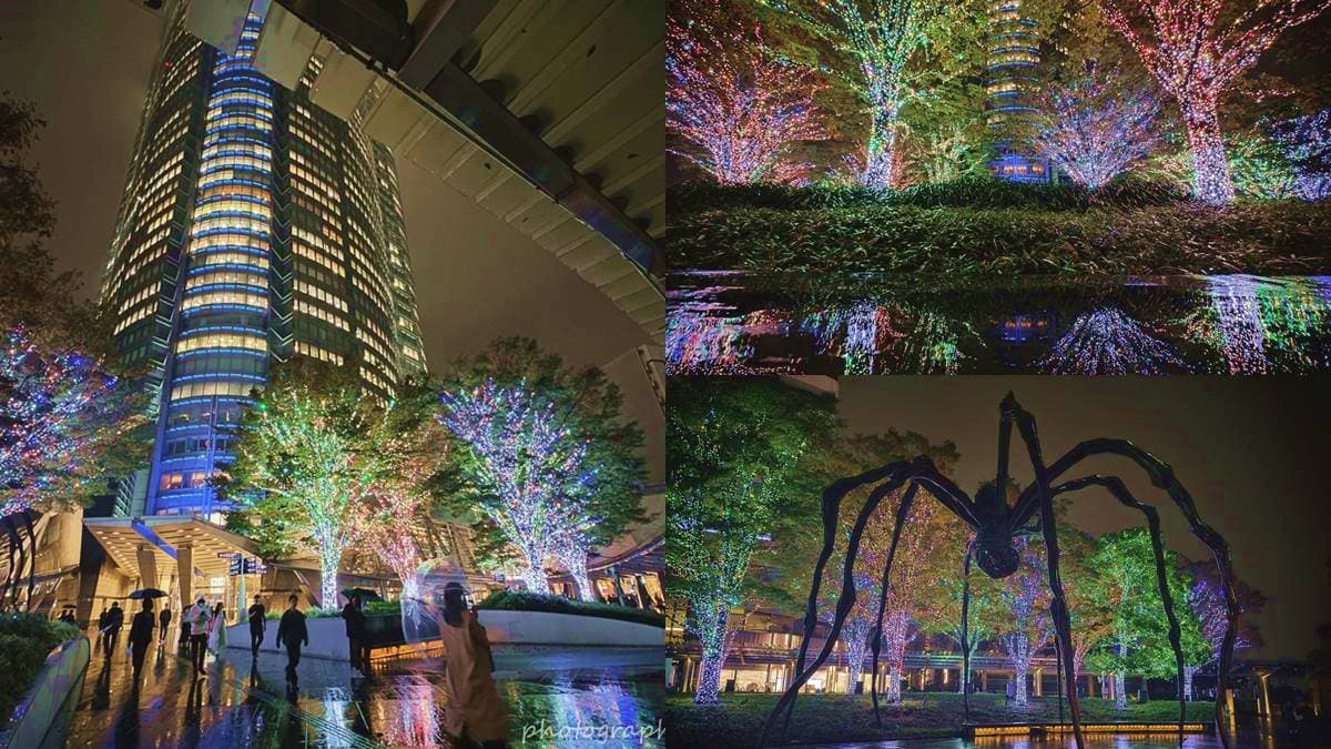 2023最新!東京聖誕「六本木之丘」點燈直擊,燈海雨中倒影IG拍爆