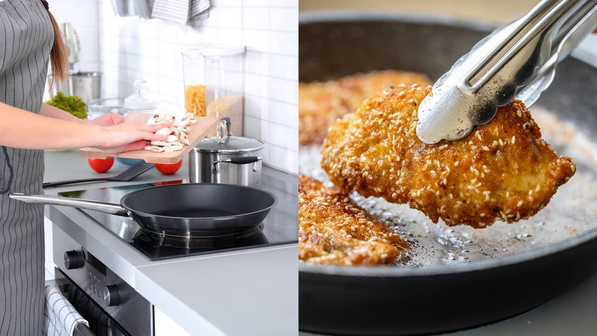 最好上手的料理器具!NHK人氣廚師傳授「平底鍋4招」,少油也能做酥脆炸雞