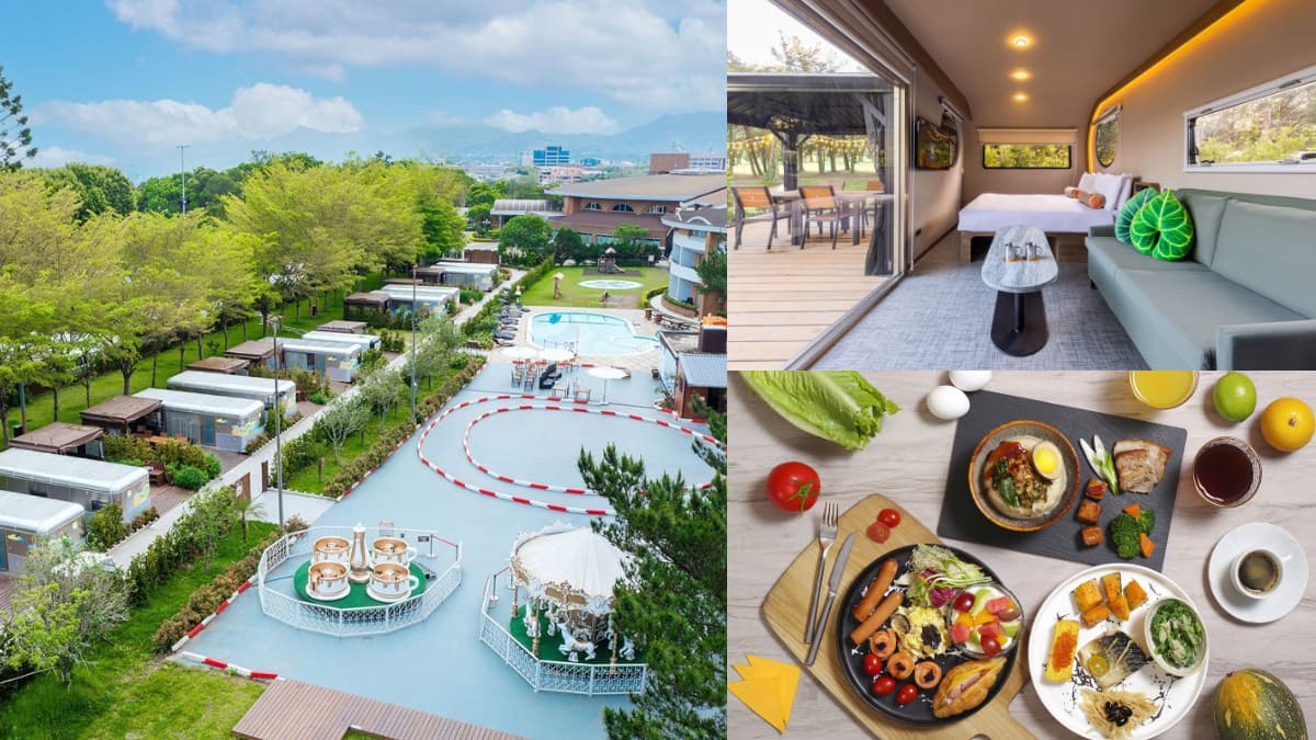 小孩限時免費入住!「樂園版」豪華露營一泊四食3500元,賞櫻、摩天輪玩到瘋