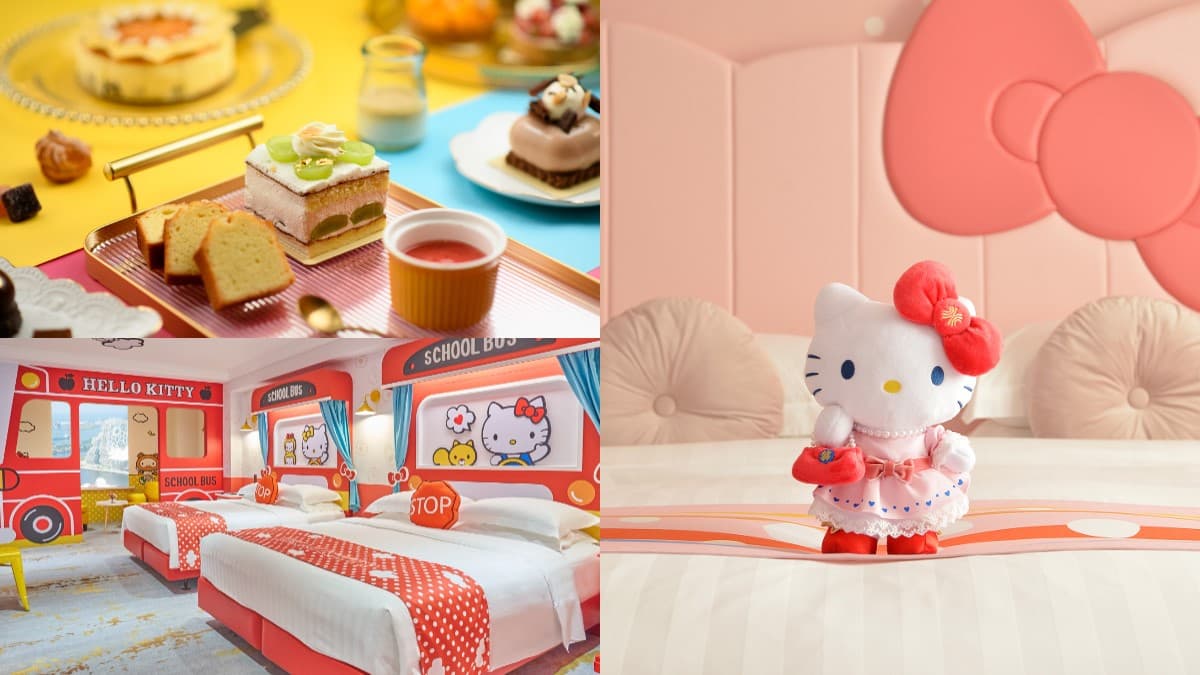 送價值1280元限量娃娃!高雄漢來Hello Kitty 50週年主題房,還有三麗鷗下午茶