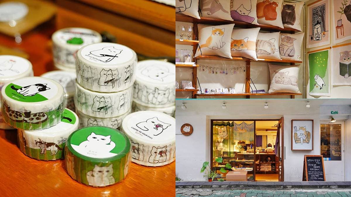貓奴快衝!手繪感超Q「貓咪文創工廠」開逛,紙膠帶、療癒抱枕掃貨必買