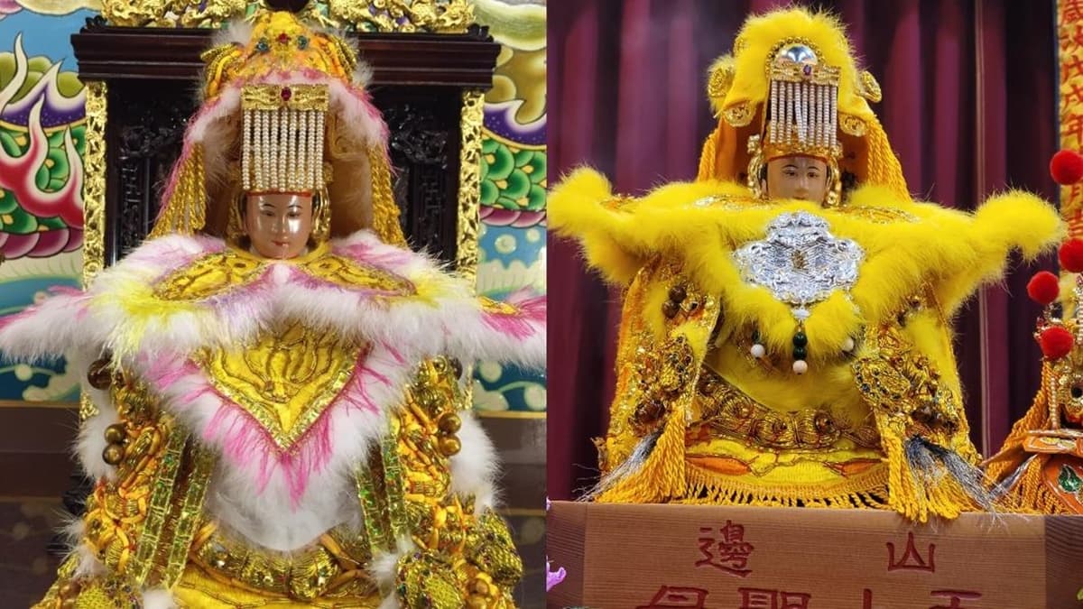 白沙屯媽祖姊妹淘搶鏡!山邊媽祖進香每年都換新衣,網友讚:比女團還潮