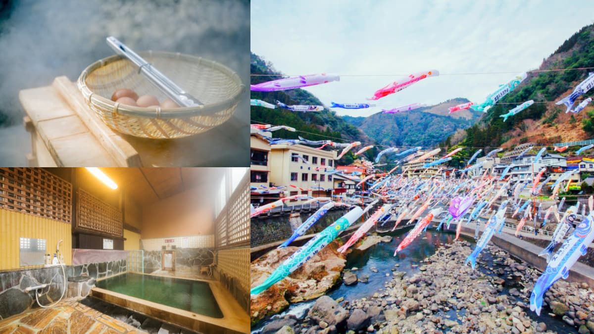 3千條鯉魚旗飛天!山中祕境「兒童節限定」美景,還能泡美人湯、吃溫泉布丁