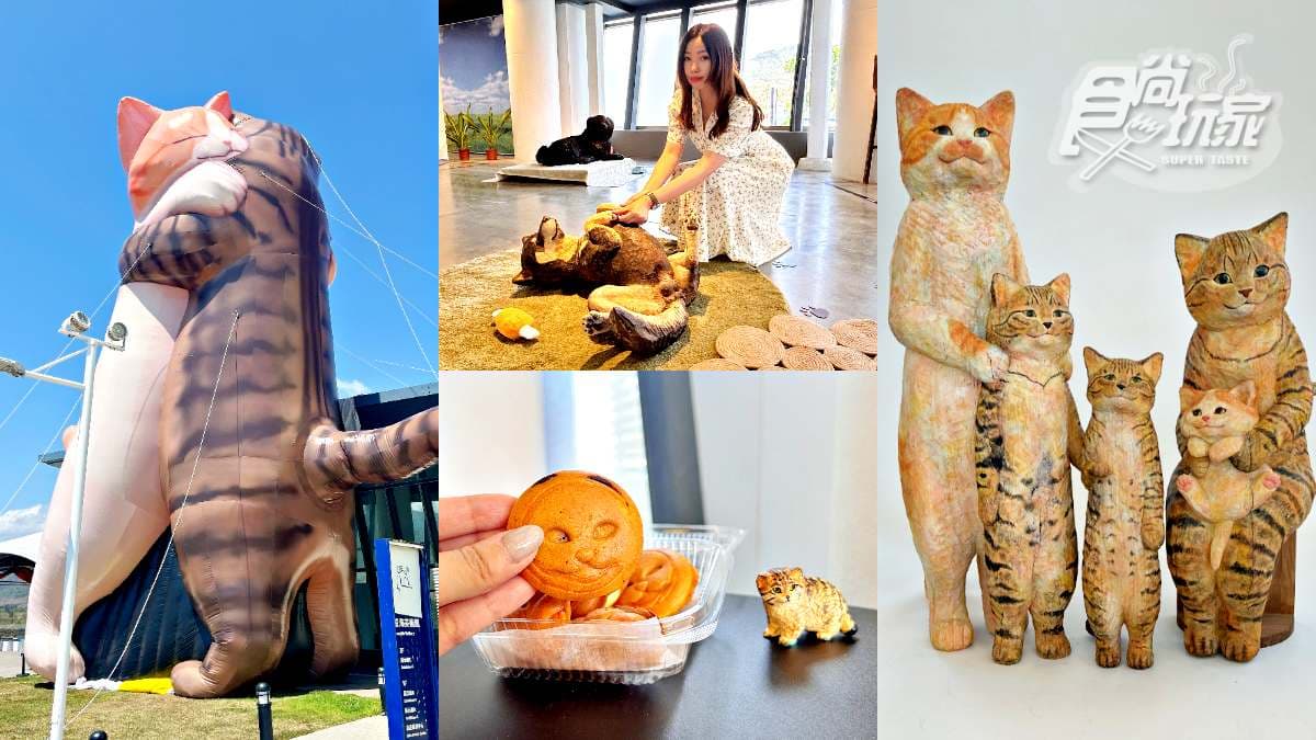 日本最萌「貓狗木雕展」登台!開箱4大亮點:14米高擁抱貓貓、獨家貓咪燒