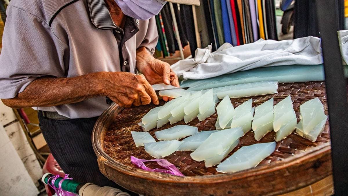 正老牌綠色粉粿