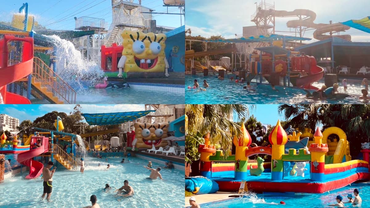 新竹高人氣「戶外水上樂園」開放了!大型滑水道、氣墊樂園1票玩到飽消暑氣