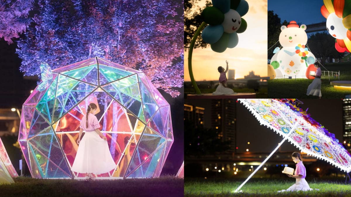 免費拍女神級美照!新北最大公園變「花花世界」,鑽石花園、6米高熊熊美翻