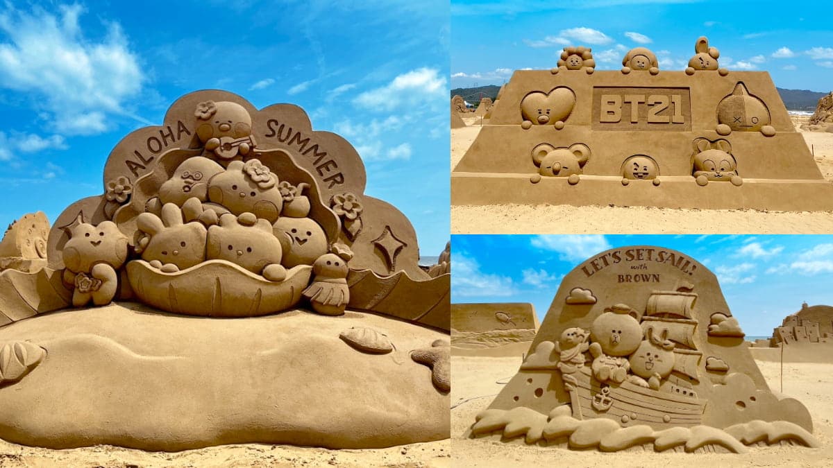 戴「這配件」免費逛福隆沙雕!LINE FRIENDS、BT21太萌,加碼福隆1日遊景點