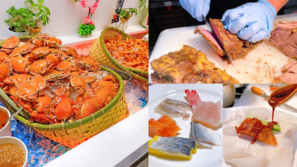 宜蘭最佛吃到飽!牛排、生魚片、烤鴨3.5小時無限嗑,還有紅白酒任你喝