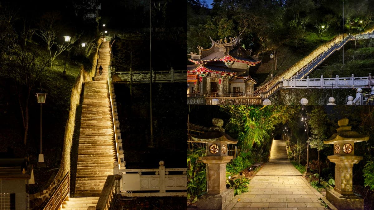比日本神社更美!「百年日式千階步道」換新裝,竹柏隧道+石燈籠暖光美翻
