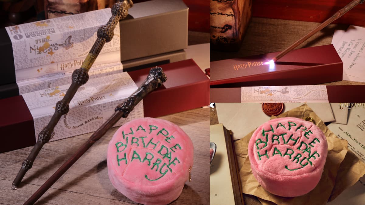 嗶卡魔杖會發光!哈利波特1:1魔杖一卡通、生日蛋糕小廢包,麻瓜這天開搶