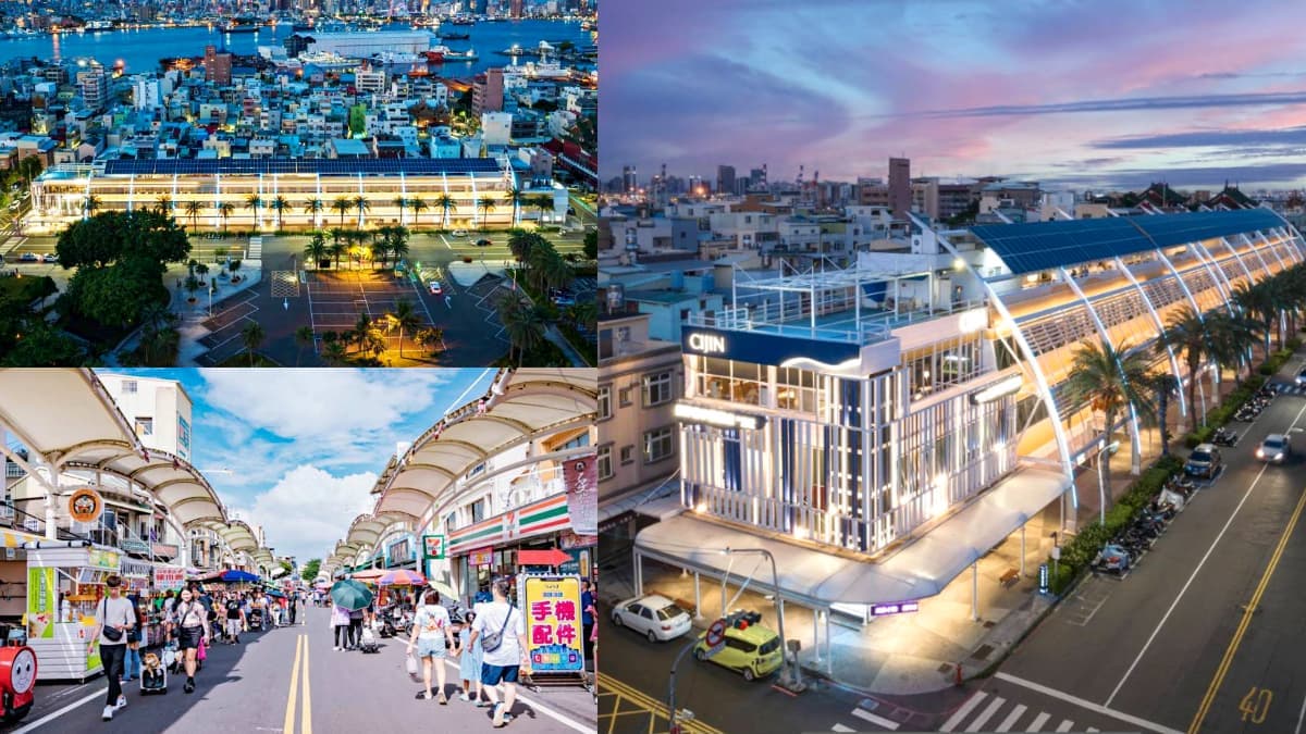 挑戰「高雄最美市場」!線形波浪+LED外牆點燈美到炸,坐擁海景第一排